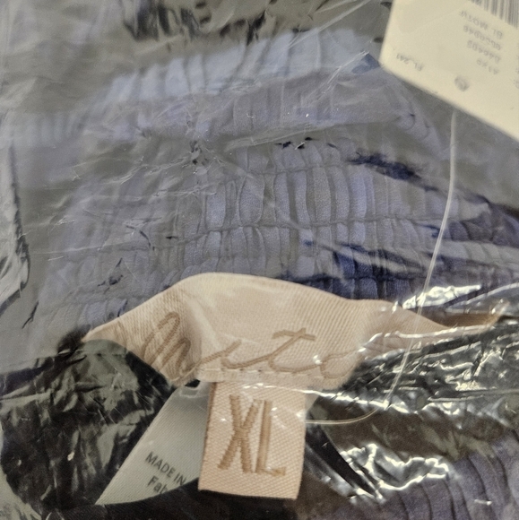 Hutch Anthropologie Sleeveless Drop Waist Square Neck Romper in Blue Motif NWT - Picture 15 of 16